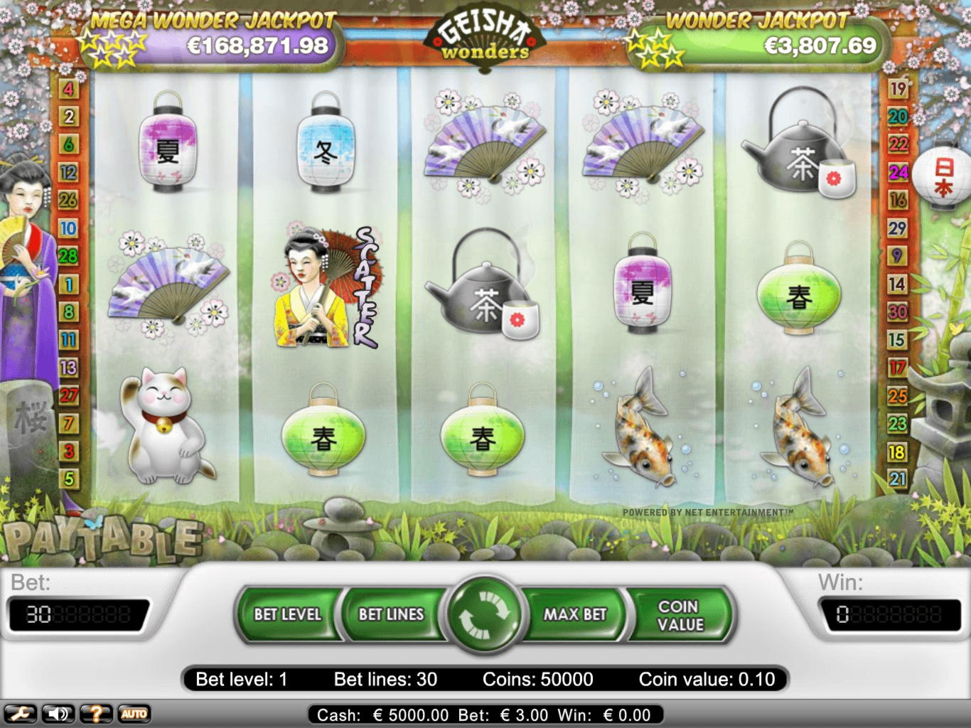 635% Partita in un casinò su Platin Casino